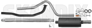 Sports silencer set Steel from Manifold  (1014263) - Volvo 120 130 - sports silencer set steel from manifold simons Simons abe  abe  2 2inch 50,8 508 50 8 50,8 508mm 50 8mm addon add on certification from general inch manifold material mm round single single single  steel tube with without