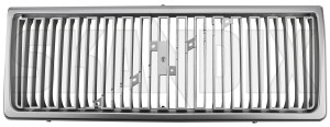 Radiator grill without Rod without Emblem silver 1372322 (1014351) - Volvo 200 - grille radiator grill without rod without emblem silver Own-label emblem painted rod silver without