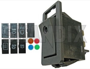 Switch Dashboard  (1014526) - Volvo 700, 900 - knob push button switch switch dashboard Own-label dashboard