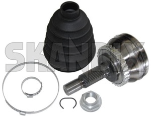 Joint kit, Drive shaft outer 5232897 (1014590) - Saab 9-3 (-2003), 9-5 (-2010) - axlejointkit driveaxlejointkit driveshaftheadjointkit halfaxlejointkit halfshaftjointkit headjointkit joint kit drive shaft outer Own-label axle boot circlip clamps for lock locking nut outer ratainer ring rings securing sensor snap stub with