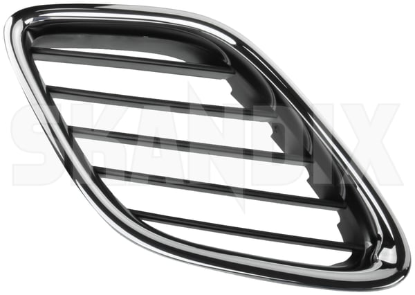 Radiator grill right 12797999 (1014656) - Saab 9-3 (2003-) - Keywords: grille radiator grill right Genuine black chrome right