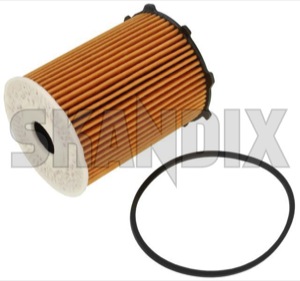 Oil filter Insert 30735878 (1014685) - Volvo C30, S40, V50 (2004-), S60 (2011-2018), S80 (2007-), V40 (2013-), V40 CC, V60 (2011-2018), V70 (2008-) - oil filter insert oilfilter Genuine elements filterelements insert seal with