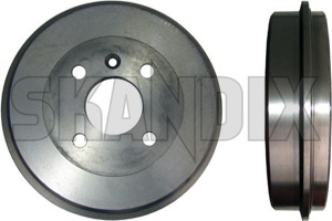 Brake drum Rear axle 3450387 (1014783) - Volvo 400 - brake drum rear axle Own-label axle hub rear without