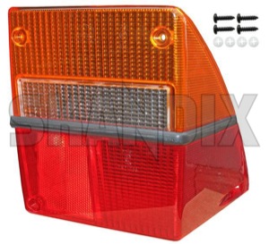 Lens, Combination taillight outer right 9123001 (1014976) - Saab 900 (-1993) - backlightlens lens combination taillight outer right scatter glass taillamplens taillightlens Genuine outer right