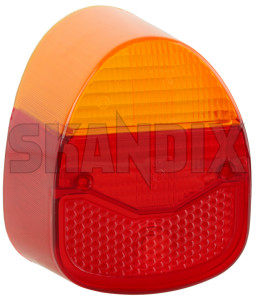 Lens, Combination taillight left without USA 8835431 (1014987) - Saab 96 - backlightlens lens combination taillight left without usa scatter glass taillamplens taillightlens Own-label left usa without
