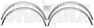 Trim moulding, Wheel arch  (1015086) - Saab 900 (-1993) - molding trim moulding wheel arch wheelarch Own-label chromed kit steel