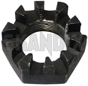 Nut, Wheel bearing Front axle M16 1273045 (1015105) - Volvo 200 - nut wheel bearing front axle m16 Own-label axle front m16