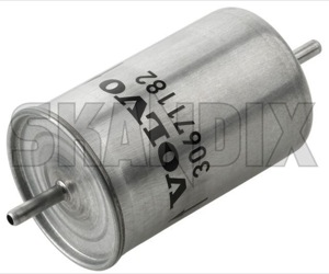 Fuel filter Petrol 30671182 (1015175) - Volvo 850, C70 (-2005), S70, V70 (-2000), S90, V90 (-1998), V70 XC (-2000) - fuel filter petrol fuelfilter petrolfilter Genuine bulletfilters cartouche cartridges cassette filter filters petrol shellfilters single singleuse singleusefilters spinon spin on use