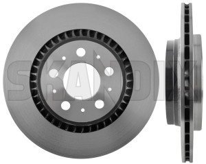 Brake disc Rear axle internally vented 31471824 (1015250) - Volvo XC90 (-2014) - brake disc rear axle internally vented brake rotor brakerotors rotors Genuine 2 additional and axle fits info info  internally left note pieces please rear right vented