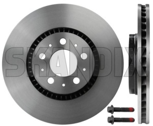 Brake disc Front axle internally vented 31471827 (1015254) - Volvo S60 (-2009), S80 (-2006), V70 P26 (2001-2007), XC70 (2001-2007) - brake disc front axle internally vented brake rotor brakerotors rotors Genuine 16 16inch 2 305 305mm additional and axle fits front inch info info  internally left mm note pieces please right vented