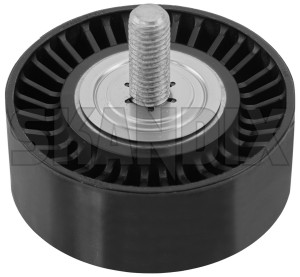 Guide pulley, V-ribbed belt 32298784 (1015283) - Saab 9-3 (2003-) - guide pulley v ribbed belt guide pulley vribbed belt Own-label air below compressor compressor  conditioner