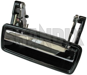 Door handle front right rear right chrome-black 1202431 (1015294) - Volvo 140, 164, 200 - closing handles door handle front right rear right chrome black door handle front right rear right chromeblack doorhandles handles opening handles Own-label chromeblack chrome black front rear right