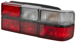 Combination taillight right red-white 1372448 (1015473) - Volvo 200 - backlight combination taillight right red white combination taillight right redwhite taillamp taillight Own-label black bulb holder included redwhite red white right seal with