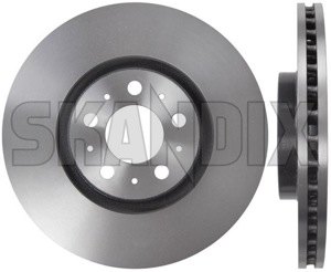 Brake disc Front axle internally vented 31423325 (1015487) - Volvo S60 (-2009), V70 P26 (2001-2007), XC90 (-2014) - brake disc front axle internally vented brake rotor brakerotors rotors Genuine 16 16,5 165 16 5 2 316 316mm additional and axle fits front inch info info  internally left mm note pieces please right vented