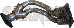 Downpipe double tube 3447626 (1015619) - Volvo 400 - downpipe double tube exhaust pipe header pipe Own-label double tube