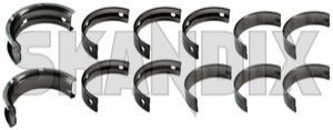 Main bearings shells, Crankshaft Standard Kit  (1015676) - Volvo 850, C30, C70 (2006-), C70 (-2005), S40, V50 (2004-), S60 (-2009), S70, V70 (-2000), S80 (2007-), S80 (-2006), V70 P26 (2001-2007), V70 XC (-2000), XC70 (2001-2007), XC90 (-2014) - crankshaftbearing main bearings shells crankshaft standard kit mainbearings Own-label kit standard