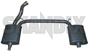 Main silencer 9470703 (1015813) - Volvo S70, V70 (-2000) - main silencer Genuine allwheel all wheel awd clamp drive pipe without xwd