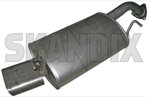 Rear Silencer 30613770 (1015985) - Volvo S40, V40 (-2004) - end silencer rear silencer Own-label addon add on material oval single single  without
