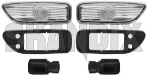 Indicator, side Kit for both sides  (1015997) - Volvo S60 (-2009), S80 (-2006), V70 P26, XC70 (2001-2007) - indicator side kit for both sides Own-label both bulb clear drivers fender for glass holder kit left passengers right side sides wing with without
