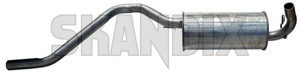 Rear Silencer 3210197 (1016796) - Volvo 300 - end silencer rear silencer Own-label clamp pipe round single single  without