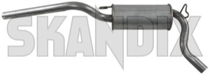 Rear Silencer  (1016818) - Volvo 300 - end silencer rear silencer Own-label clamp pipe without