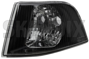 Indicator, front left black clear glass 30621835 (1016843) - Volvo S40, V40 (-2004) - frontindicator indicator front left black clear glass Own-label black bulb clear dual glass headlight holder left without