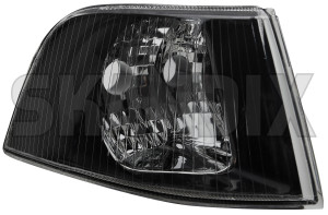 Indicator, front right black clear glass 30621836 (1016844) - Volvo S40, V40 (-2004) - frontindicator indicator front right black clear glass Own-label black bulb clear dual glass headlight holder right without