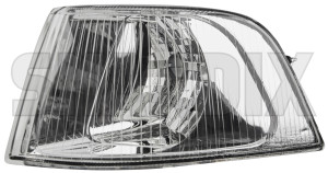 Indicator, front left clear glass 30621831 (1016846) - Volvo S40, V40 (-2004) - frontindicator indicator front left clear glass Own-label bulb checked clear dual etype e type glass headlight holder left without