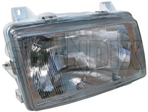Headlight right H4 9565946 (1016991) - Saab 9000 - headlight right h4 Own-label aiming for h4 headlight right righthand right hand traffic vehicles with without
