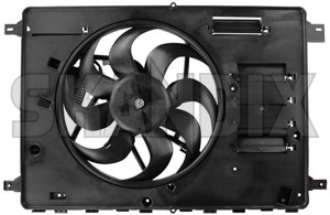 Electrical radiator fan single 31686806 (1017681) - Volvo S60, V60, S60 CC, V60 CC (2011-2018), S80 (2007-), V70, XC70 (2008-), XC60 (-2017) - cooler cooling fans electrical radiator fan single electrically engine fans fan motor Own-label dr02 single