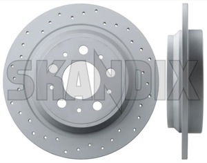 Brake disc Rear axle non vented perforated Sport Brake disc 31262094 (1017720) - Volvo 850, S70, V70 (-2000), V70 XC (-2000) - brake disc rear axle non vented perforated sport brake disc brake rotor brakerotors rotors zimmermann Zimmermann abe  abe    hole  hole 2 5 5  5hole 5 hole additional allwheel all wheel and awd axle brake certification disc drive fits for general info info  left model non note perforated pieces please rline r line rear right solid sport vented with xwd