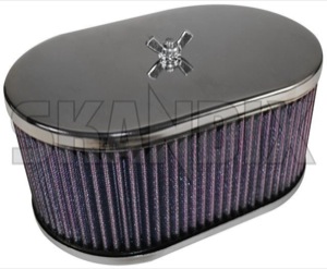 Performance Air filter tall 86 mm Weber 45 Weber 45 DCOE  (1017751) - Volvo 120, 130, 220, 140, 164, P1800, P1800ES, PV - 1800e airfilters p1800e performance air filter tall 86 mm weber 45 weber 45 dcoe sports weber Weber 45 86 86mm bulletfilters cartouche cartridges cassette dcoe filter filters high mm shellfilters single singleuse singleusefilters spinon spin on tall use weber