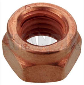 Nut without Collar M8 copper-coated  (1017882) - universal  - nut without collar m8 copper coated nut without collar m8 coppercoated Own-label 12 collar coppercoated copper coated m8 without