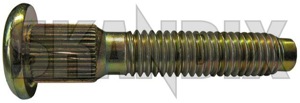 Stud, Exhaust flange 1276215 (1017911) - Volvo 200, 700, 900 - grub screws headless screws setscrews stud exhaust flange threaded bolts threaded pins Genuine 