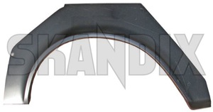 Repair panel, Wheel arch outer rear left  (1018037) - Volvo 200 - body parts body repair fender panel repair panel wheel arch outer rear left repair sheet metal repairpanel rustparts table sheet tablesheet wheelarch wing Own-label left outer rear