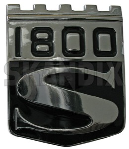 Emblem Heckblech 670241 (1018230) - Volvo P1800 - 1800 1800s badges coupe emblem heckblech embleme enbleme jensen p1800s plaketten schriftzug sportcoupe Hausmarke heckblech