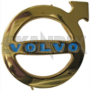 Emblem Radiator grill 87703 (1018233) - Volvo PV, P210 - badges emblem radiator grill Own-label 77 77mm grill mm radiator
