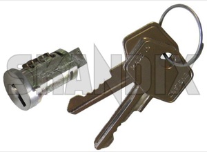 Lock cylinder for Trunk lid 666229 (1018248) - Volvo 120 130 - lock cylinder for trunk lid locking cylinder Own-label 2 for keys lid trunk with