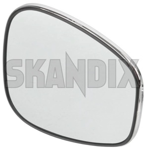 Mirror glass, Outside mirror fits left and right 1213608 (1018264) - Volvo 120, 130, 220, 140, 164, P1800, P1800ES, PV - 1800e mirror glass outside mirror fits left and right p1800e Genuine and fits left right