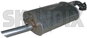 Rear Silencer 30611443 (1018317) - Volvo S40, V40 (-2004) - end silencer rear silencer Own-label addon add on material round single single  without