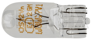 Bulb glass wedge base lamp Interior light Instrument light 12 V 3 W 989794 (1018352) - Volvo 140, 164, 200, 400, 700, 850, 900, C30, C70 (-2005), S60 CC (-2018), S60, V60 (2011-2018), S70, V70 (-2000), S80 (2007-), S90, V90 (-1998), V60 CC (-2018), V70 (2008-), XC60 (-2017), XC70 (2008-) - bulb glass wedge base lamp interior light instrument light 12 v 3 w osram Osram 12 12v 3 3w 9,5 95d 9 5d base glass instrument interior lamp light markerclearance marker clearance v w w21 w2 1 w3w wedge x