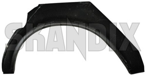 Repair panel, Wheel arch outer rear left  (1018370) - Volvo 200 - body parts body repair fender panel repair panel wheel arch outer rear left repair sheet metal repairpanel rustparts table sheet tablesheet wheelarch wing Own-label left outer rear