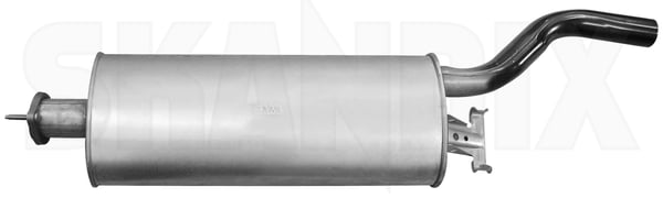 Rear Silencer 5467113 (1018490) - Saab 9000 - ОЕ-Numbers: 4825382 - Keywords: end silencer muffler mufler rear silencer Genuine round single single