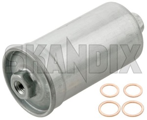 Fuel filter Petrol 1276050 (1018499) - Volvo 140, 200 - fuel filter petrol fuelfilter petrolfilter Own-label 64 64mm bulletfilters cartouche cartridges cassette filter filters injection mm petrol shellfilters single singleuse singleusefilters spinon spin on use