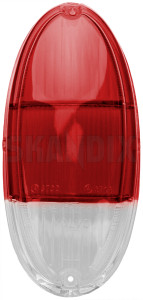 Lens, Combination taillight USA 667676 (1018538) - Volvo 120, 130, 220 - backlightlens lens combination taillight usa scatter glass taillamplens taillightlens Own-label redredwhite red red white usa
