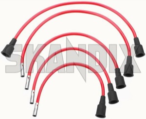 Ignition cable kit red 275652 (1018626) - Volvo 120 130, PV - ignition cable kit red Own-label red