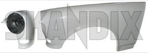 Fender front left Synthetic material 661924 (1019071) - Volvo 120, 130, 220 - fender front left synthetic material wing Own-label bucket front headlamp left material plastic synthetic with