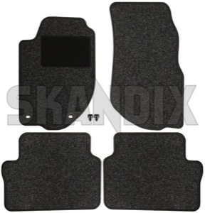 SKANDIX Shop Volvo Ersatzteile: Fußmattensatz Nadelfilz schwarz-grau  bestehend aus 4 Stück (1019102)