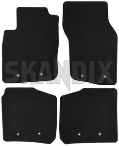 Floor accessory mats Velours black-grey consists of 4 pieces  (1019106) - Volvo S40, V40 (-2004) - floor accessory mats velours black grey consists of 4 pieces floor accessory mats velours blackgrey consists of 4 pieces Own-label 4 blackgrey black grey consists drive for four grommets hand left lefthand left hand lefthanddrive lhd of pieces round vehicles velours