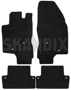 Floor accessory mats Velours black-grey consists of 4 pieces  (1019112) - Volvo S60 (-2009) - floor accessory mats velours black grey consists of 4 pieces floor accessory mats velours blackgrey consists of 4 pieces Own-label 4 blackgrey black grey consists drive for four grommets hand left lefthand left hand lefthanddrive lhd of pieces round vehicles velours